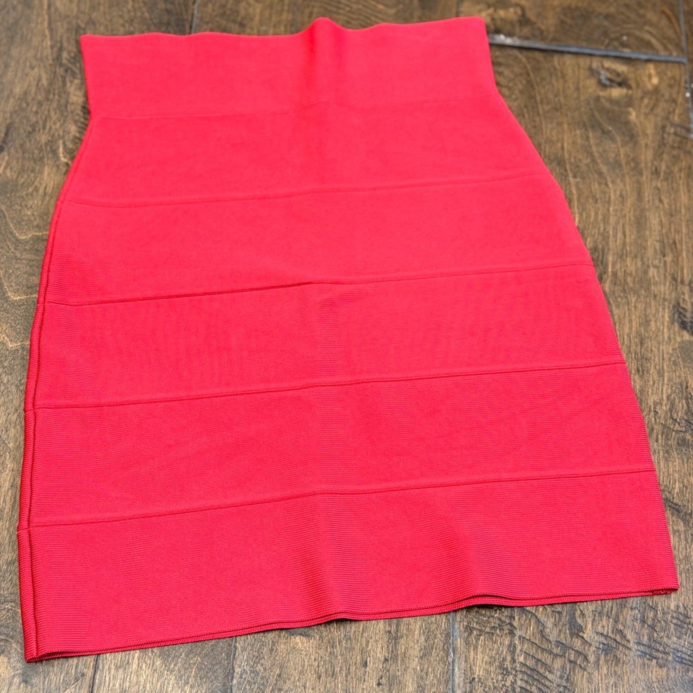 BCBGMaxAzria Vibrant Red Pencil Skirt